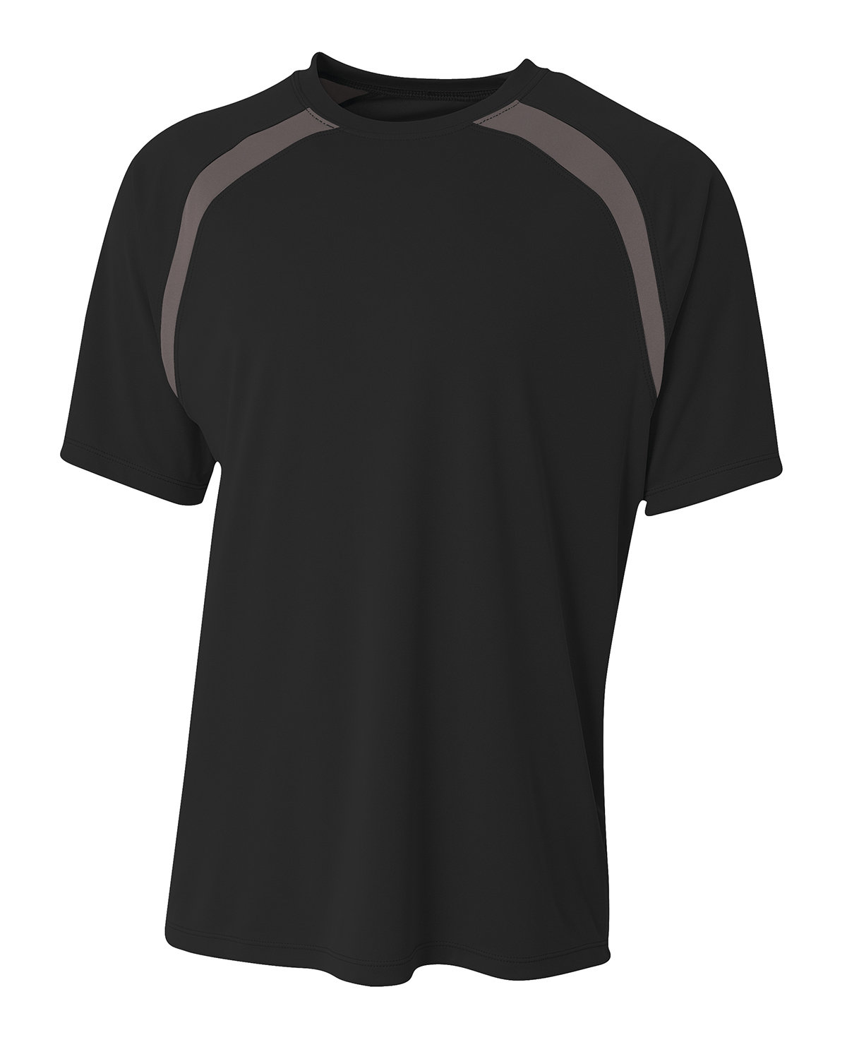 A4 NB3001 - Boy's Spartan Short Sleeve Color Block Crew Neck T-Shirt